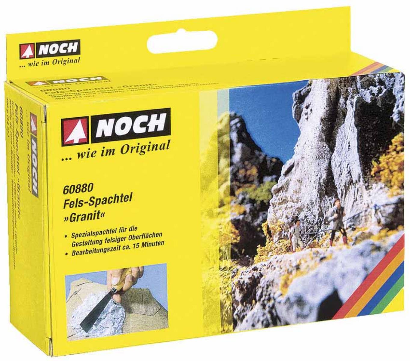 Noch 60880 Fels-Spachtel “Granit” grau, 400 g