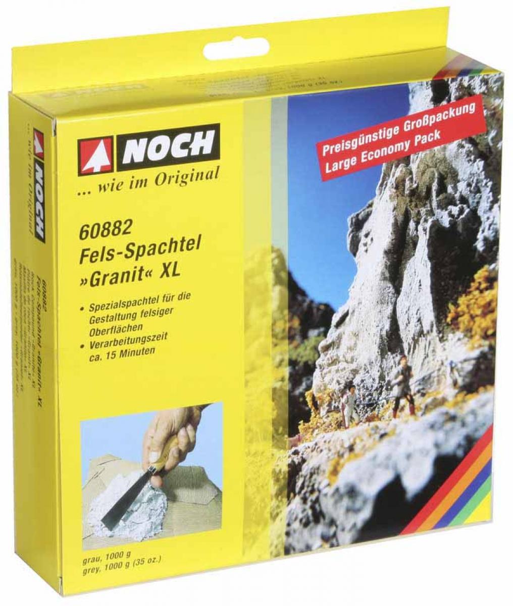 Noch 60882 Fels-Spachtel XL “Granit” grau, 1 kg