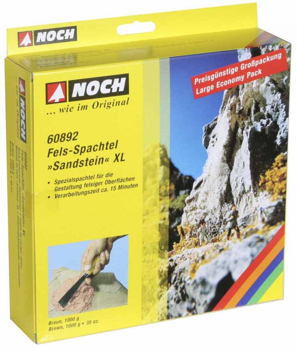 Noch 60892 Fels-Spachtel XL “Sandstein” braun, 1 kg