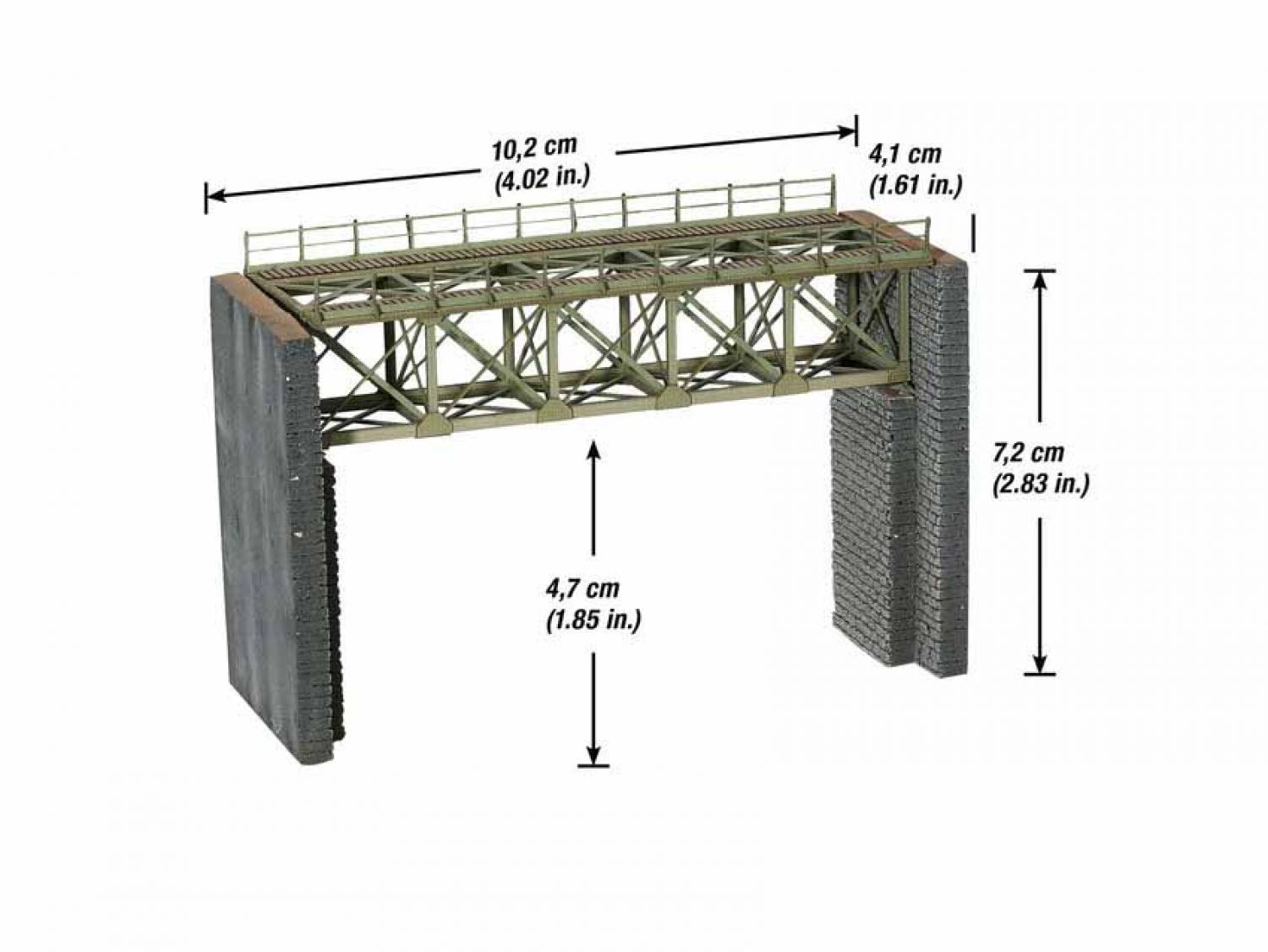 Noch 62810 N Stahlbrücke mit Brückenköpfen