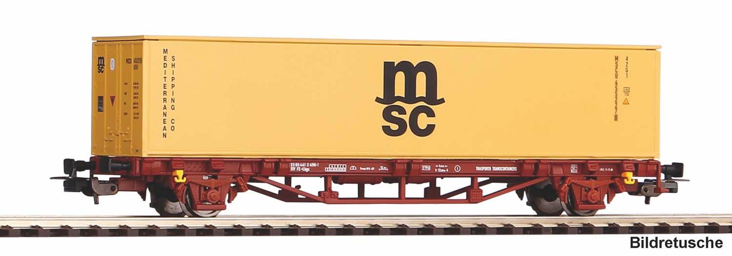 Piko 27751 Containertragwg. 1x 40'' MSC Container FS