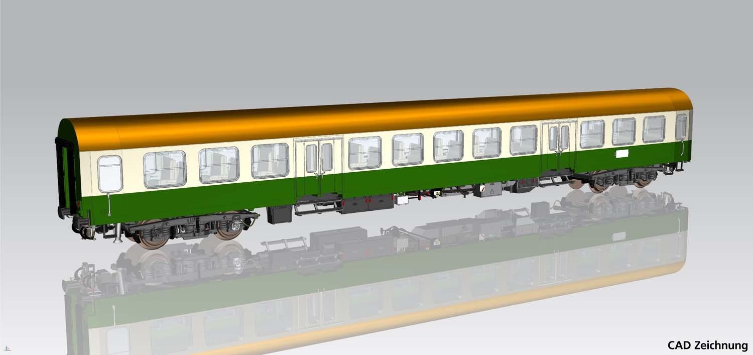 Piko 28004 Halberstädter Mitteleinstiegswg. 2. Kl. br. Dach