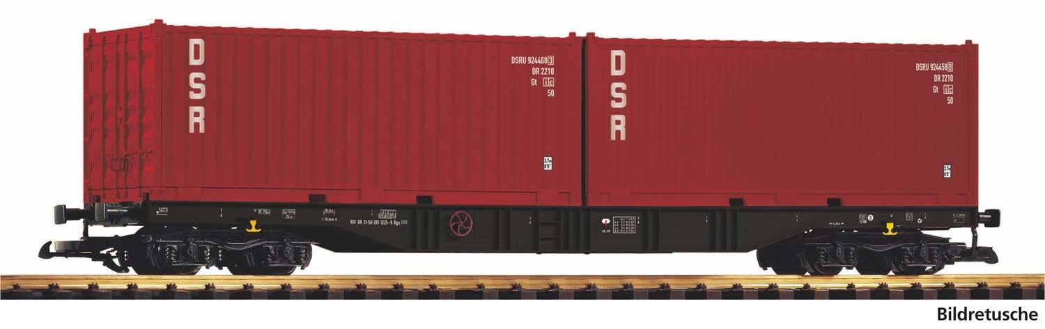 Piko 37755 G-Containertragwg. 2 Container DSR DR IV