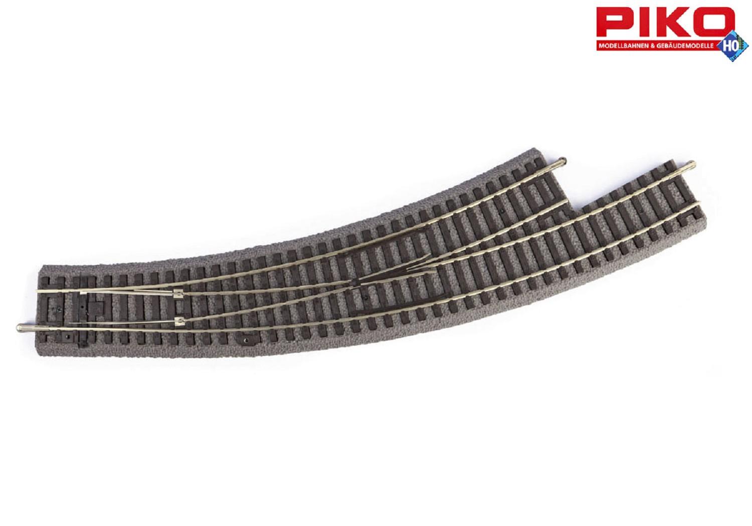 Piko 55427 Bogenweiche mit Bettung R3