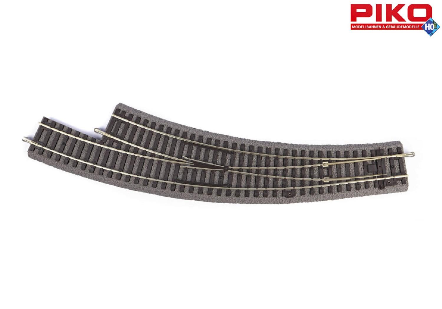 Piko 55428 Bogenweiche mit Bettung R3