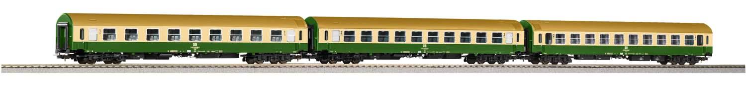 PIKO 58278 3er Set Personenwagen DR IV