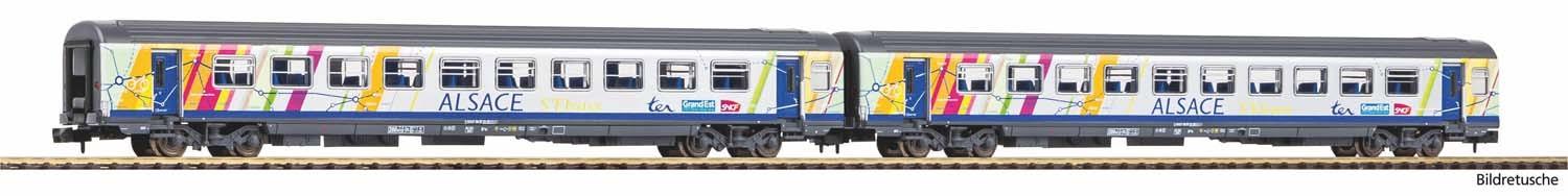 Piko 94510 N-2er Set Corailwg. ALSACE 2x 2.Kl. SNCF VI