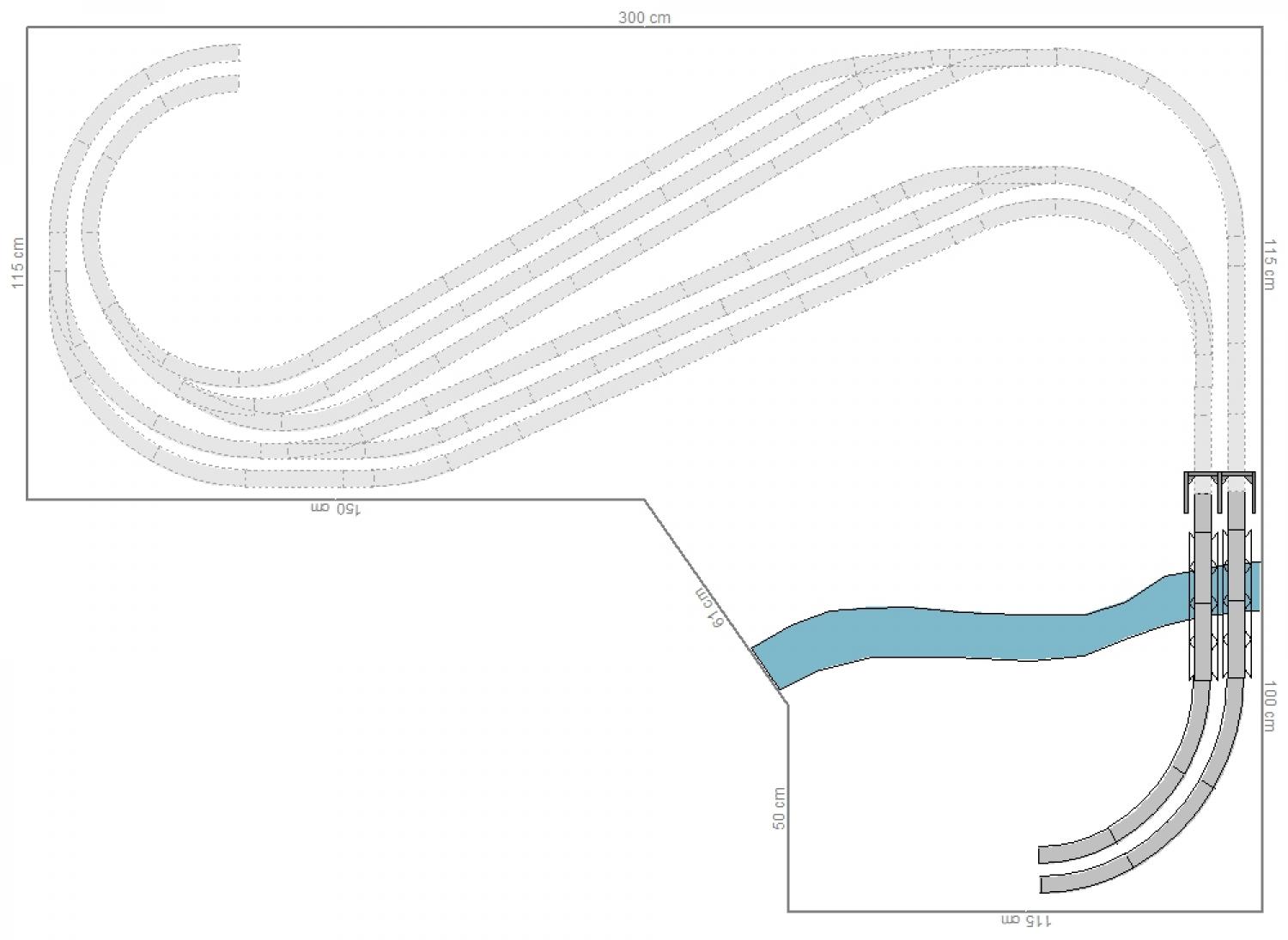 GP3-0080 C-Gleisplan Plottenstein 300x215x115