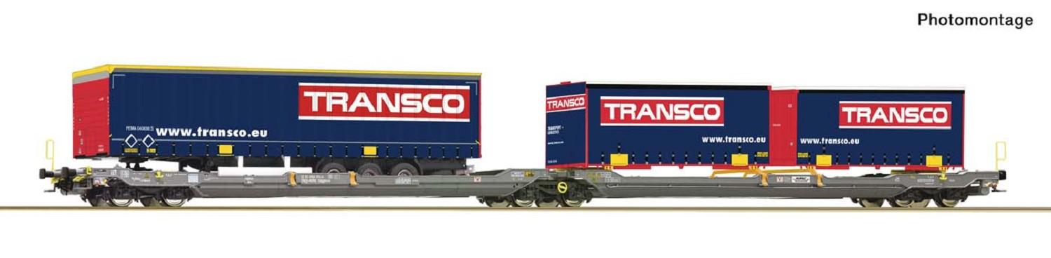 Roco 6600113 DT-Gelenkwagen T3000e, Hupac DC