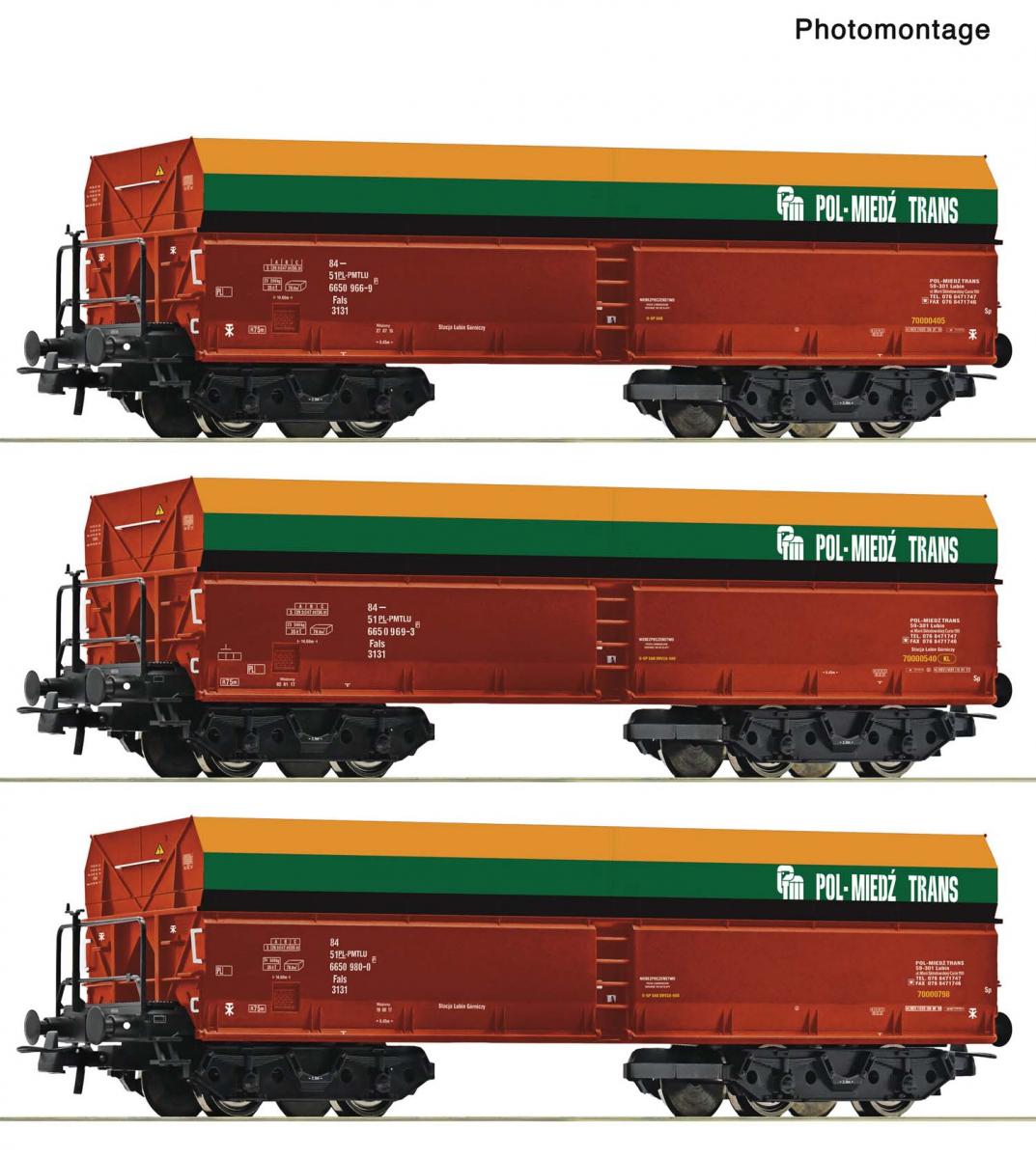 Roco 6600218 Selbstentladewagen-Set PMT