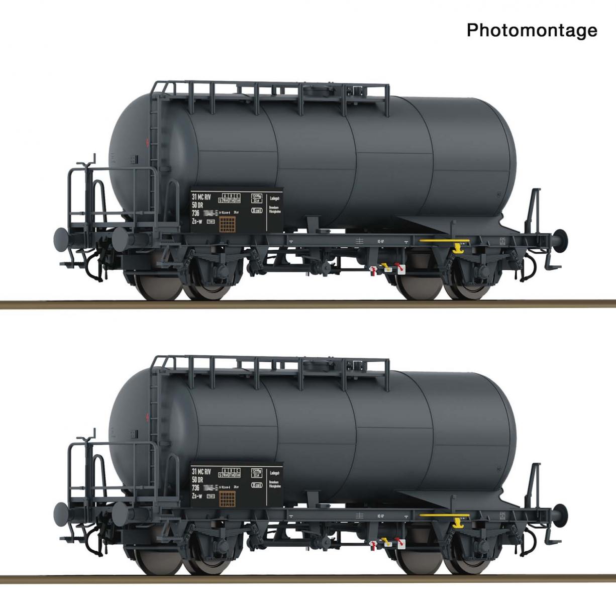 Roco 6600245 2er Set Kesselwagen Zs-w DR