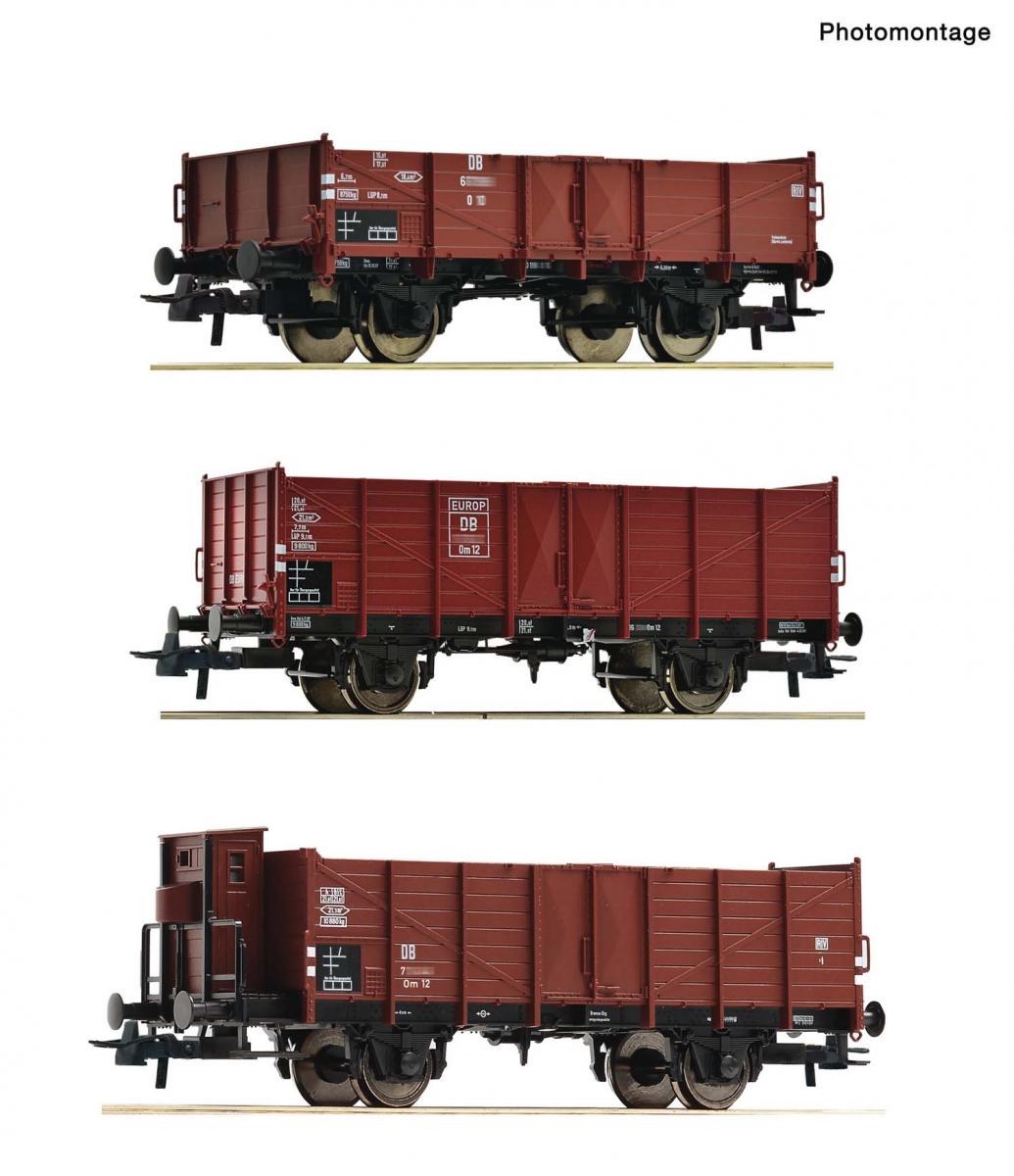 Roco 6600303 3er Set Güterwagen DB
