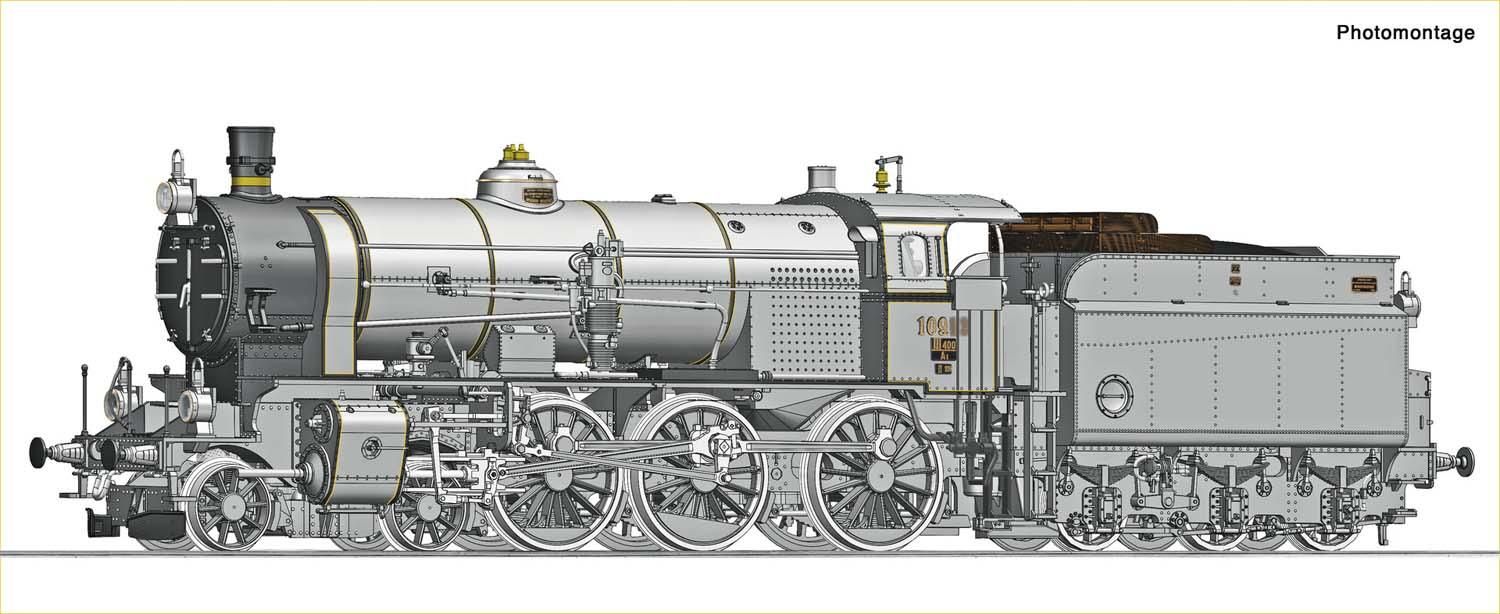 Roco 7100047 Dampflok Rh 109 Südbahn DC
