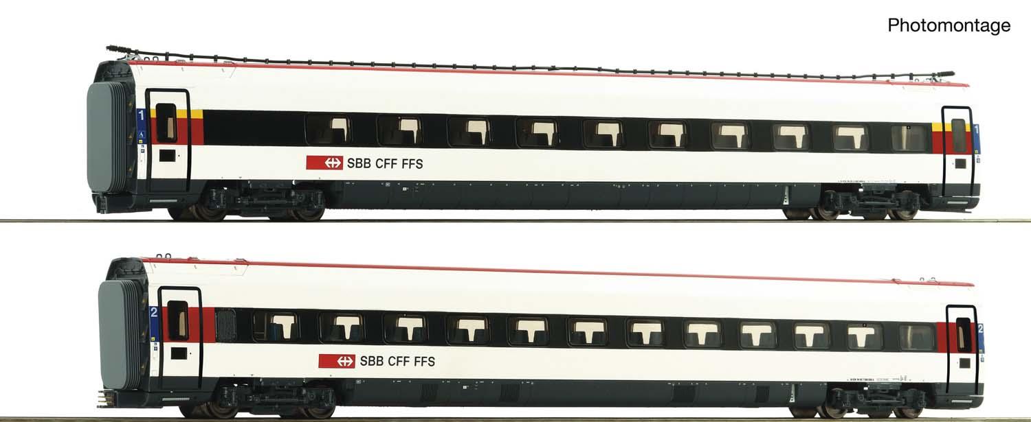 Roco 7710037 2er Set Ergänzung Triebzug ICN SBB DCC/Innenbel