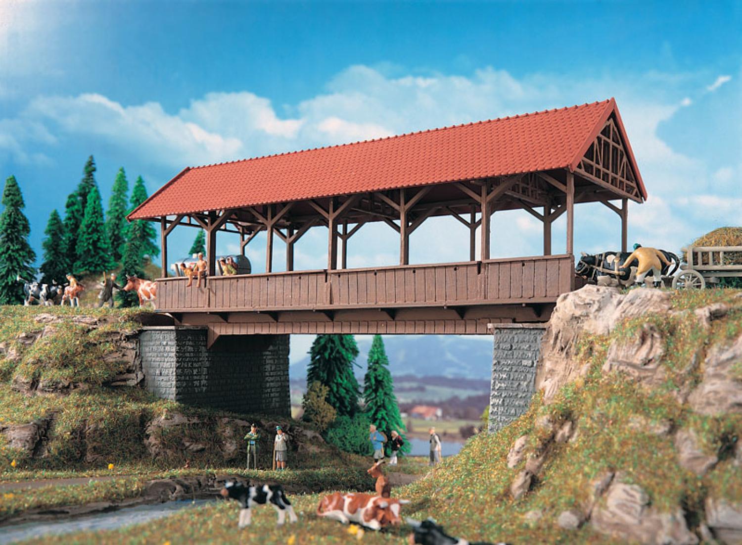 Vollmer 42515 H0 Steegbrücke überdacht