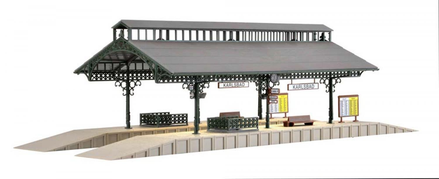 Vollmer 43545 H0 Bahnsteighalle mit LED