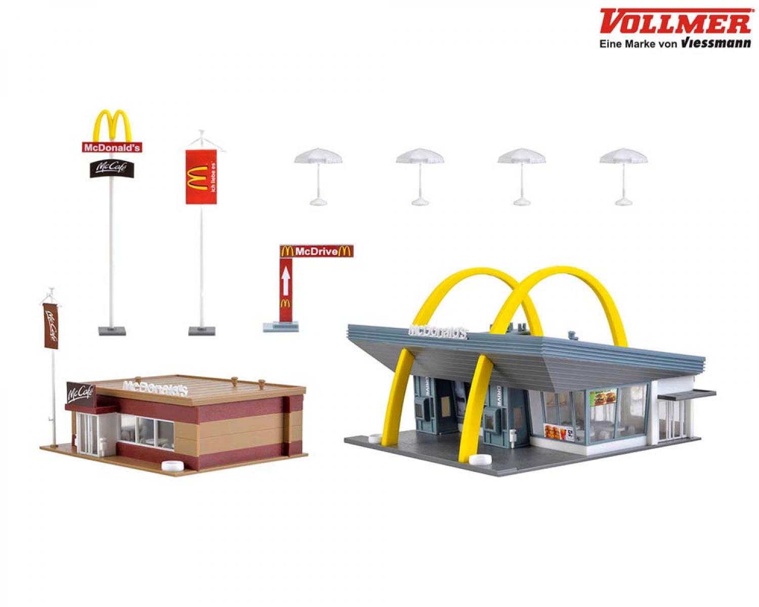 Vollmer 43635 H0 McDonald´s mit McCafé