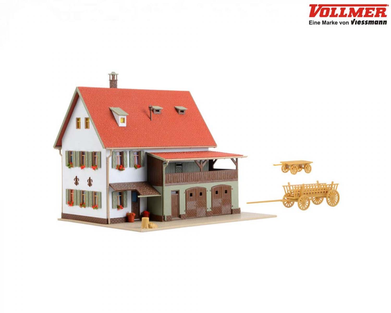 Vollmer 43721 H0 Bauernhaus mit Scheune