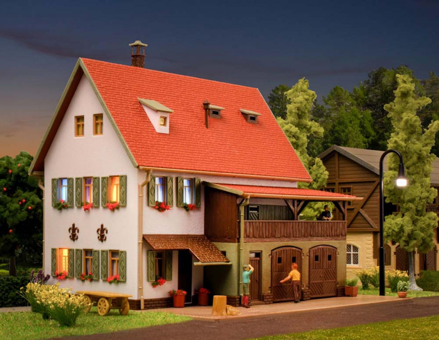 Vollmer 43721 H0 Bauernhaus mit Scheune