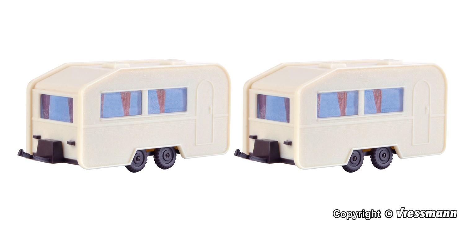Vollmer 45147 H0 Wohnwagen, 2x