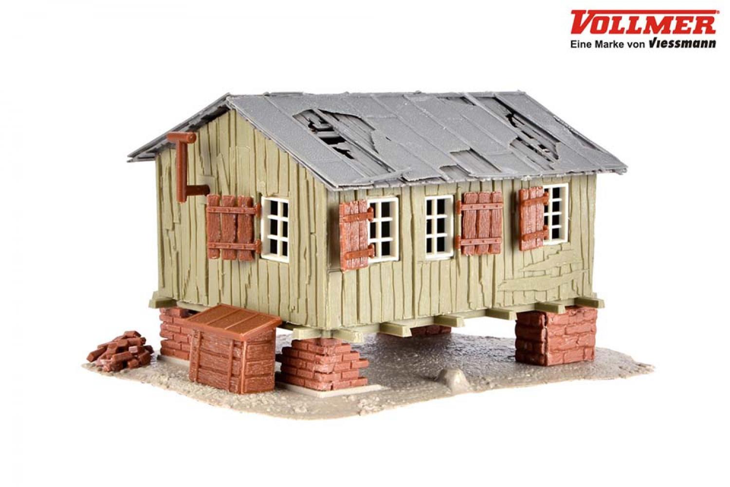 Vollmer 45728 H0 Bauhütte grün