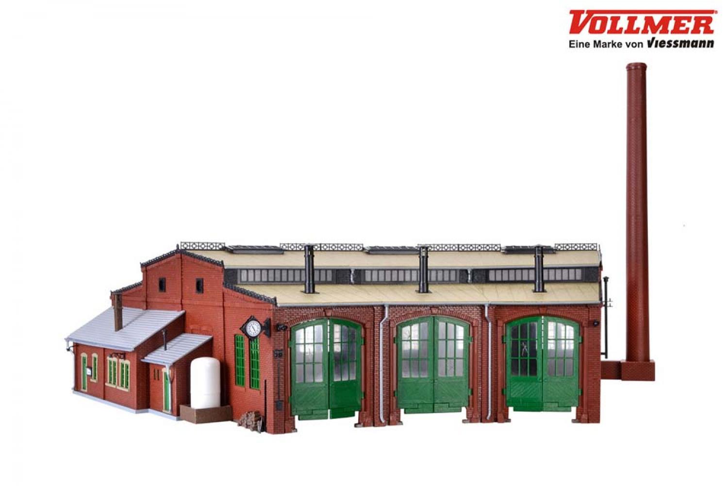 Vollmer 45754 H0 Ringlokschuppen 3-ständig