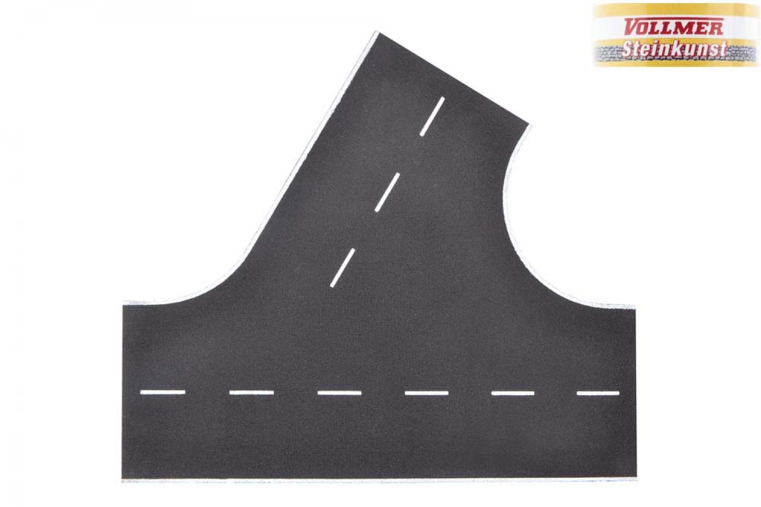 Vollmer 48262 H0 Asphaltstraße,60°-Einmündung