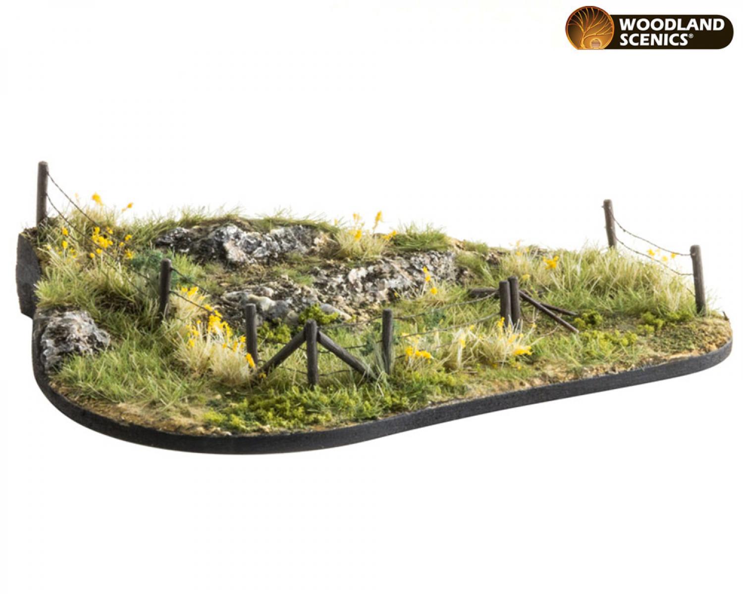 Woodland WA2980 H0 Stacheldrahtzaun, 67cm, 15 tlg.