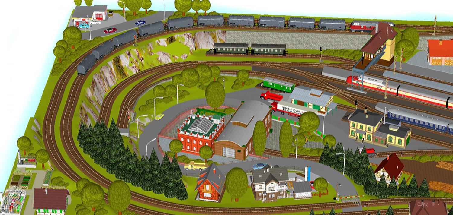 GP5-0040 C-Gleisplan Wasserburg 440 x 160