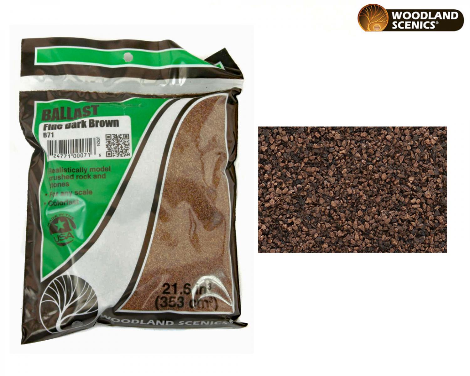 Woodland WB71 Dark Brown Fine Ballast (Bag)