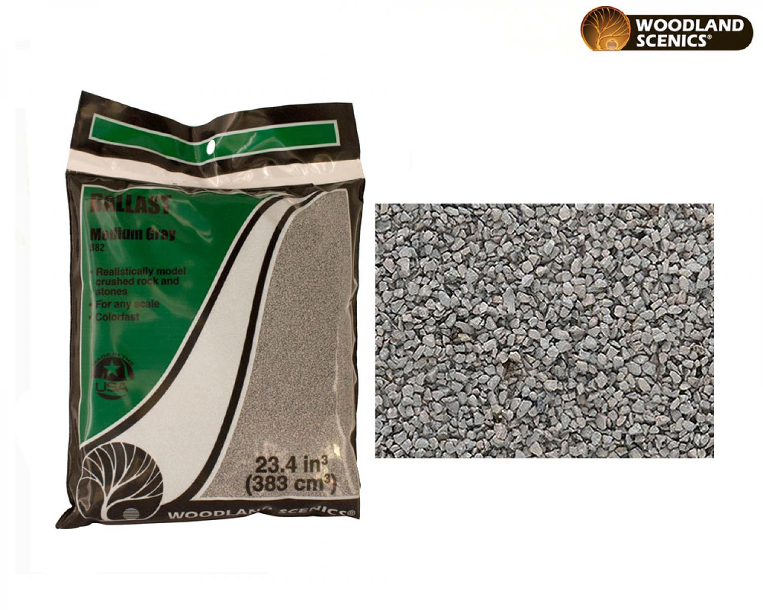 Woodland WB82 Grey Medium Ballast (Bag)