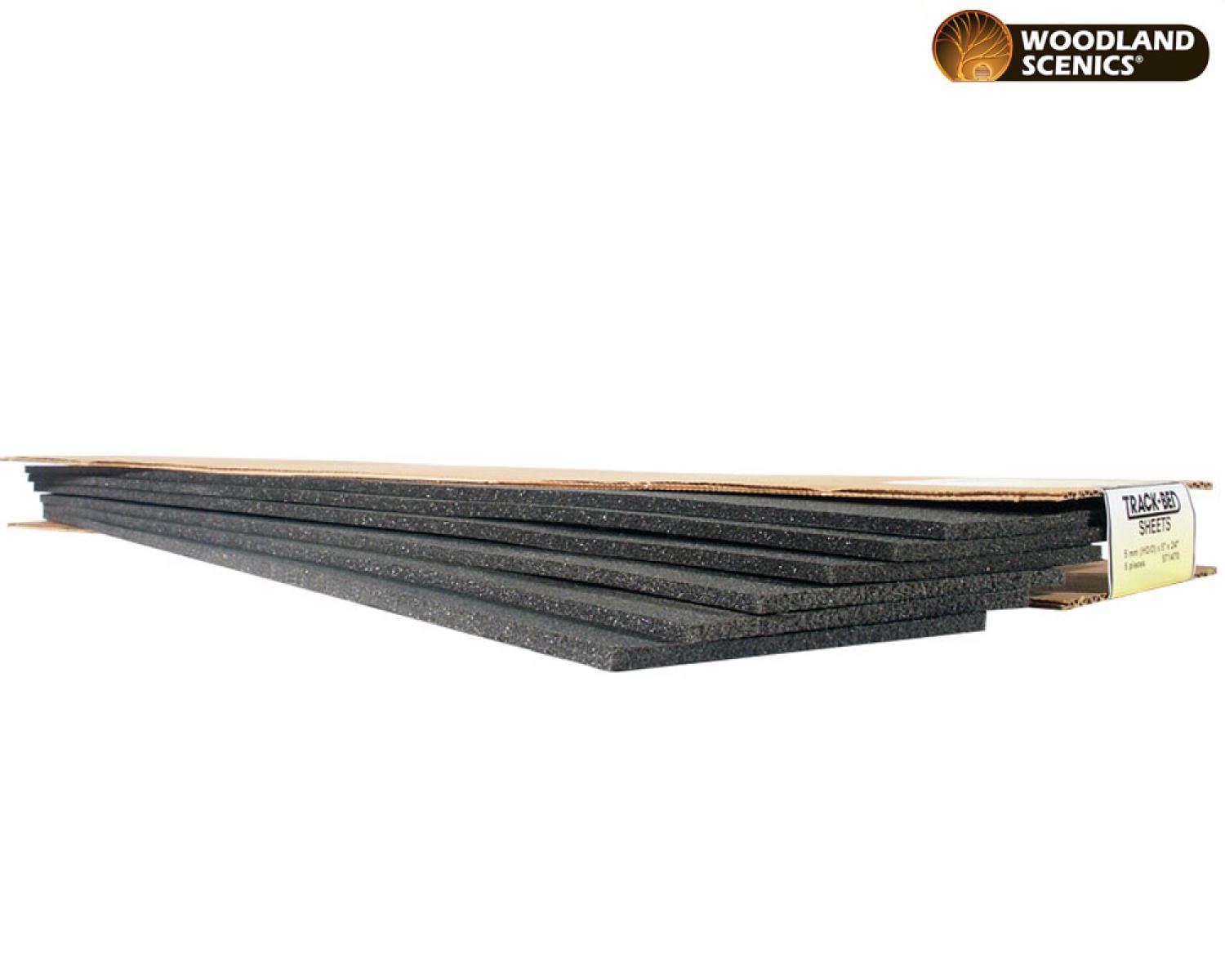Woodland WST1470 Gleisbett 600x125x5mm (6 Stk.)