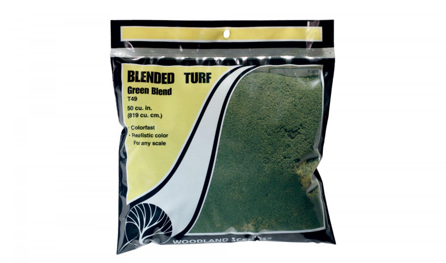 Woodland WT49 Green Blend Fine Turf (Bag)