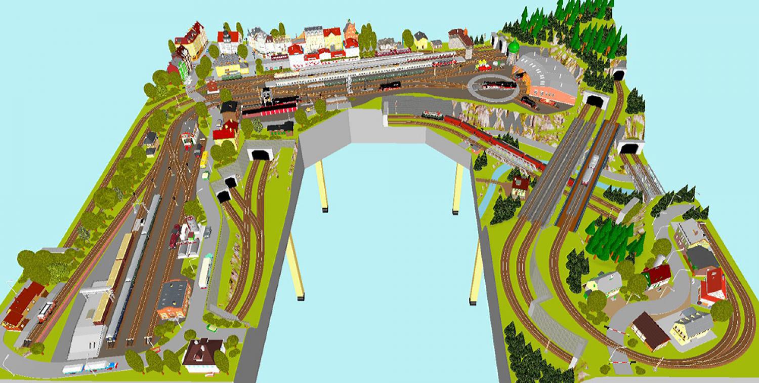 GP4-0010 C-Gleisplan Freiberg 300x345x300 (U-Form)