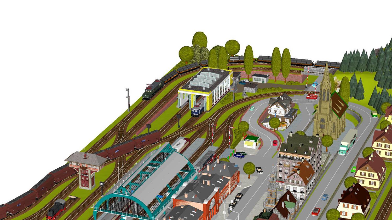 GPM-025 M-Gleisplan Bonn mit SBF (150x370x250)