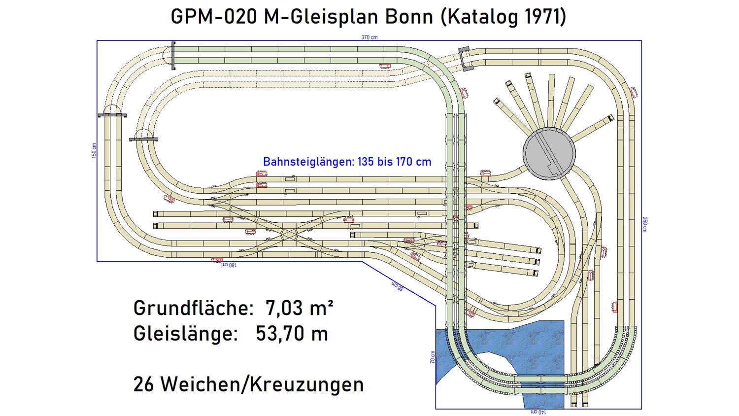 GPM-020 M-Gleisplan Bonn (150x370x250)