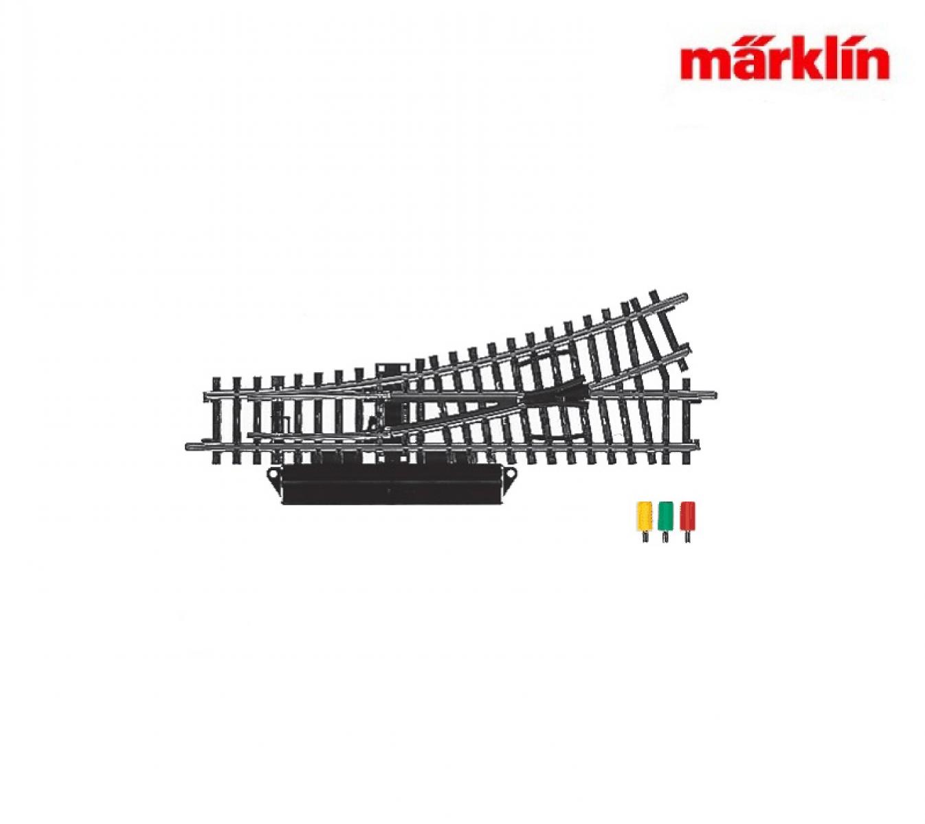 Märklin 2262 El. Weiche links R424,6 mm