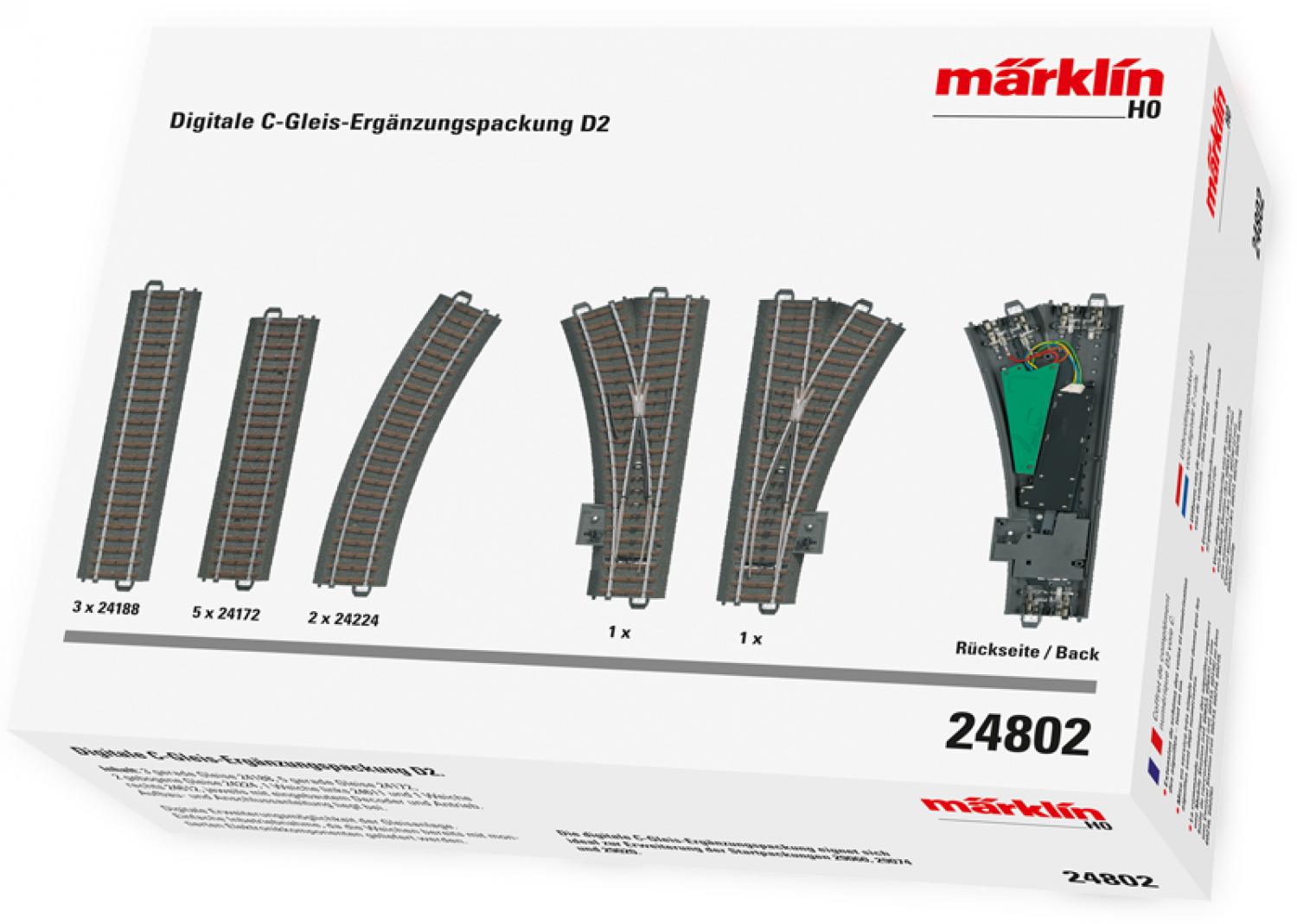 Märklin 24802 C-Gleis Digital Ergänzung D2