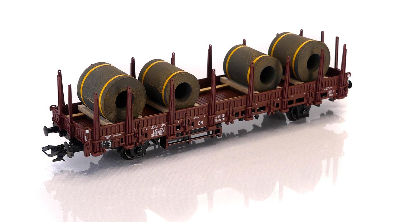 Märklin 29074-EX Rlmms 56 der DB mit Stahl-Coils