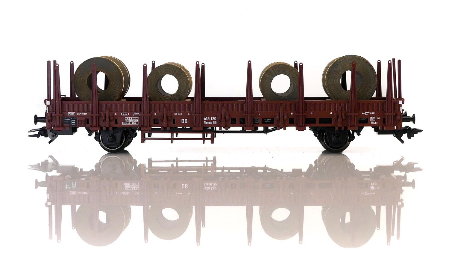 Märklin 29074-EX Rlmms 56 der DB mit Stahl-Coils