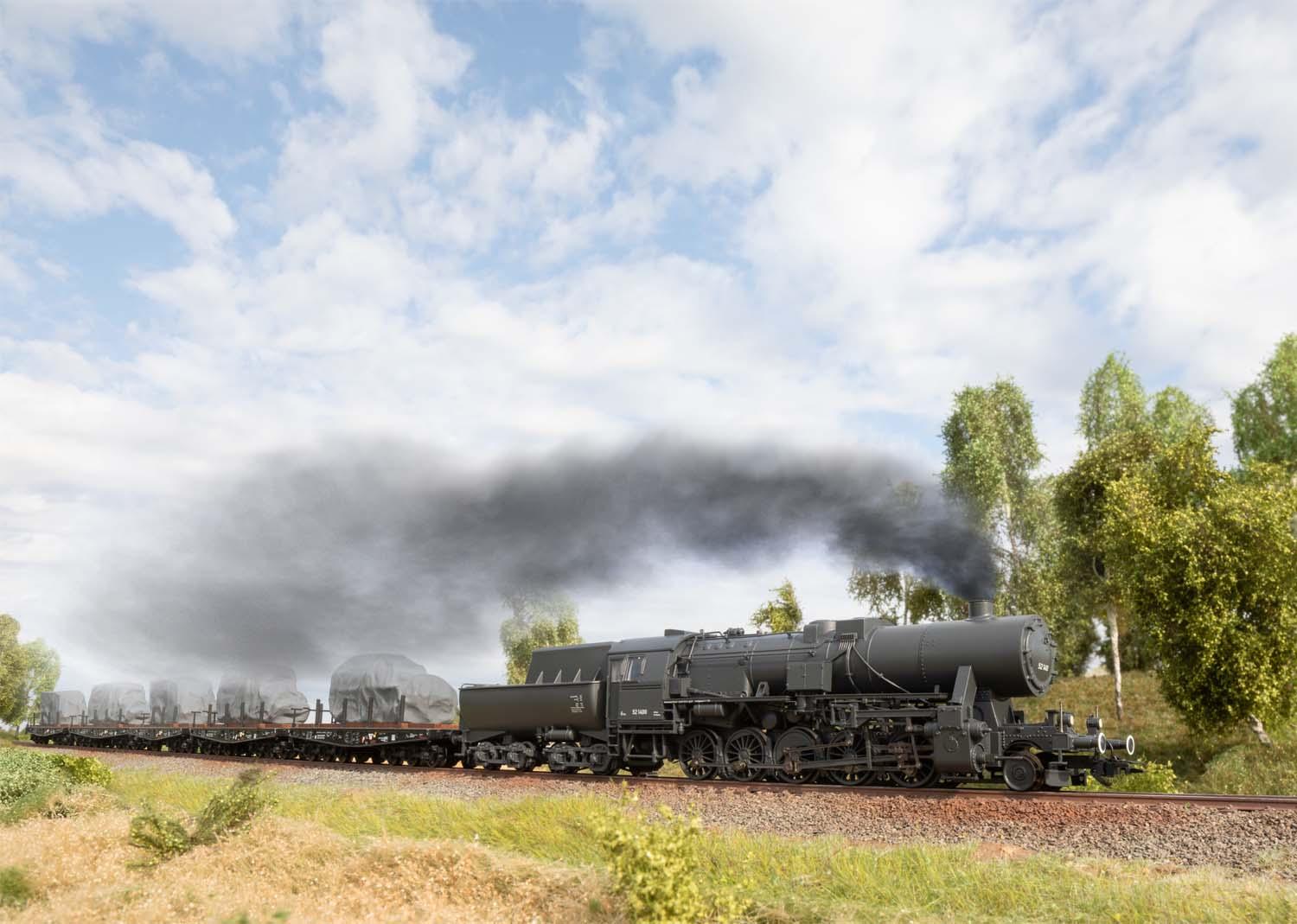 Märklin 39532 H0 Güterzug-Dampflok BR 52 DR