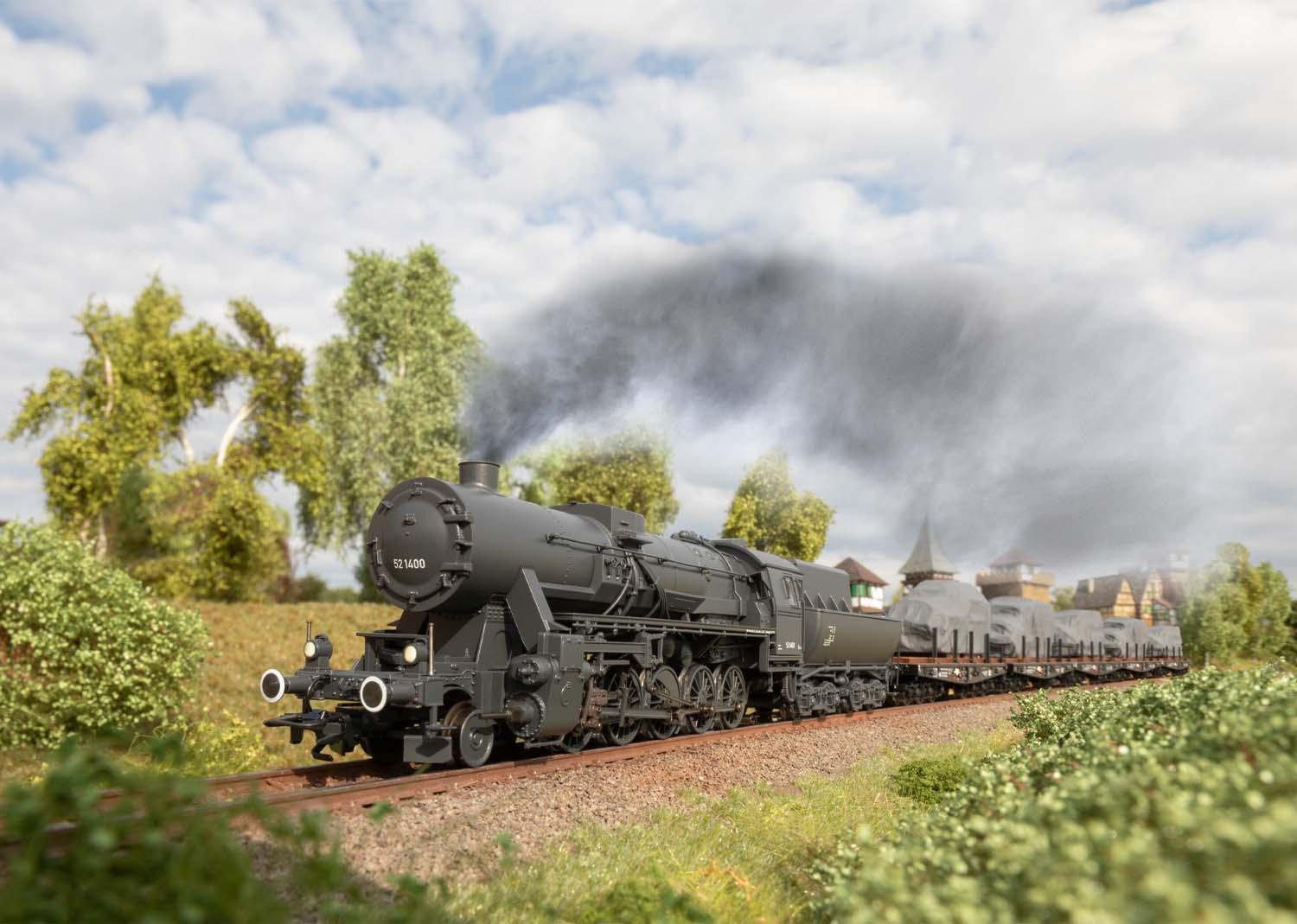Märklin 39532 H0 Güterzug-Dampflok BR 52 DR