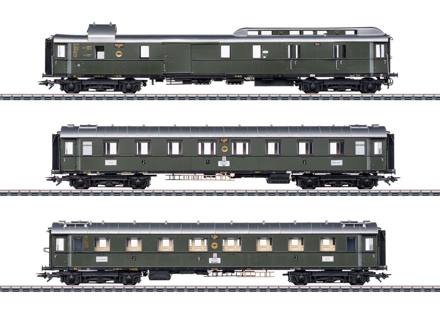 Märklin 42490 Wagen-Set PwPost4ü-28 DRG