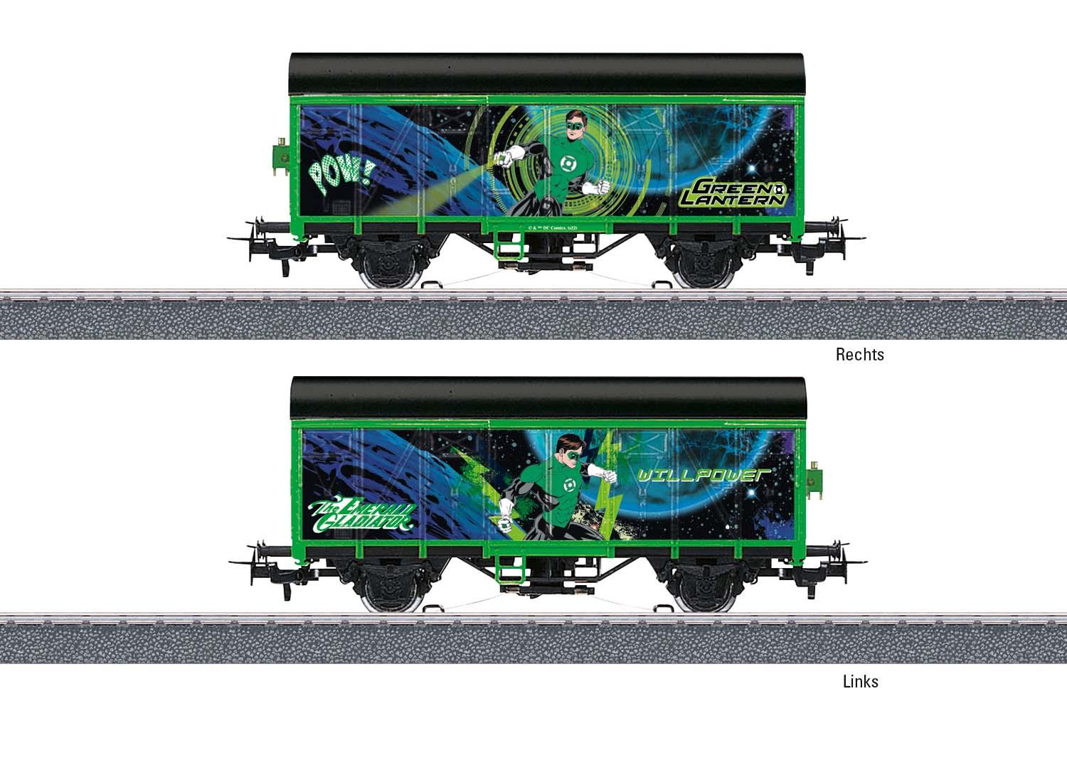 Märklin 44830 Ged. Güterwagen Green Lantern