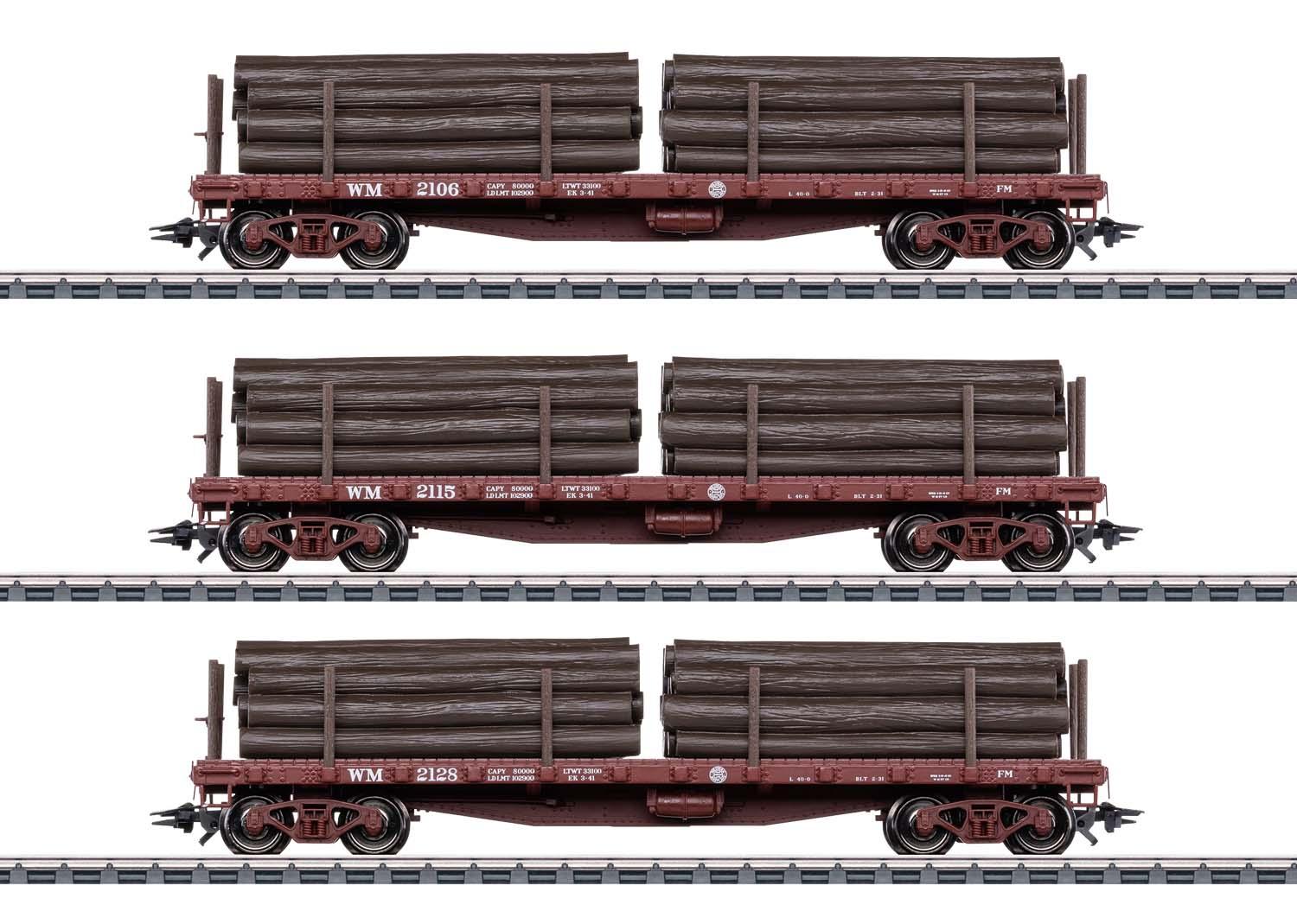 TRIX 24922 US-Rungenwagen-Set (3 Stück)