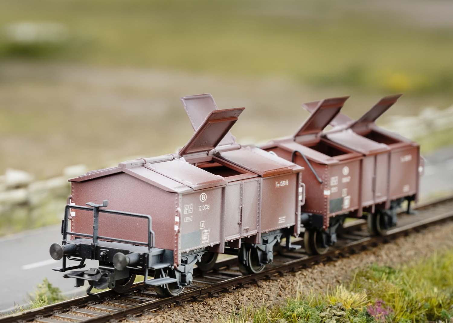 Märklin 46018 Klappdeckelwagen-Set SNCB