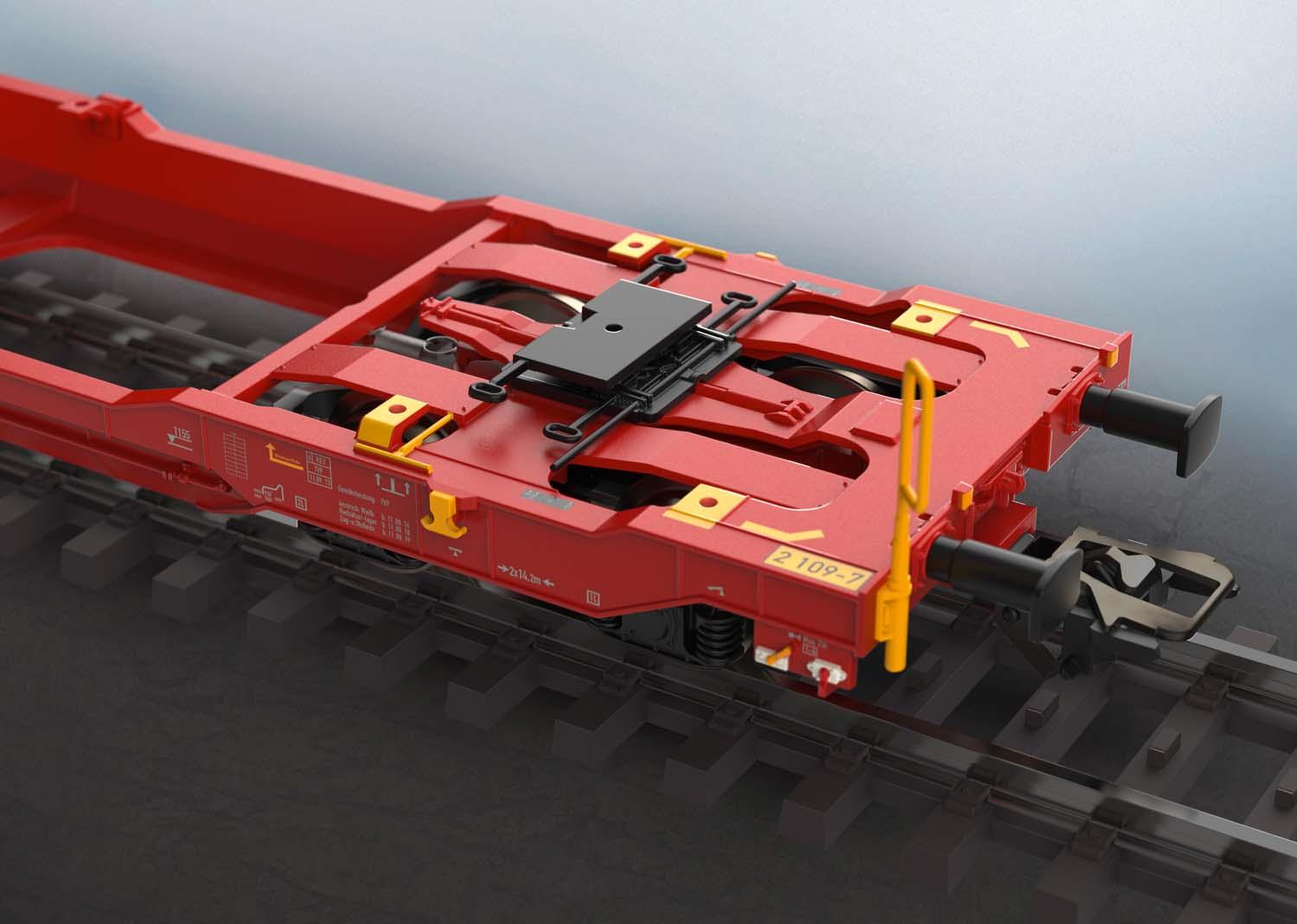 Märklin 47470 H0 Gelenk-Taschenwagen DB