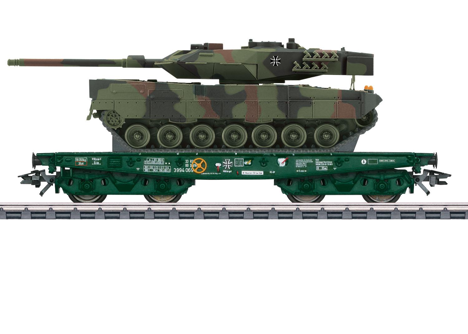 Märklin 48843 Schwerlastwagen mit Leo-Panzer