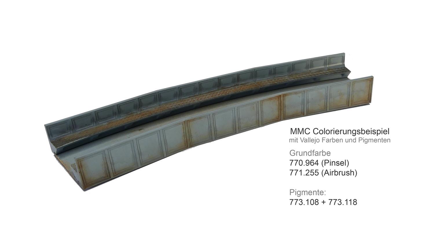 651530 Blechträgerbrücke gebogen R5, 30° (64)