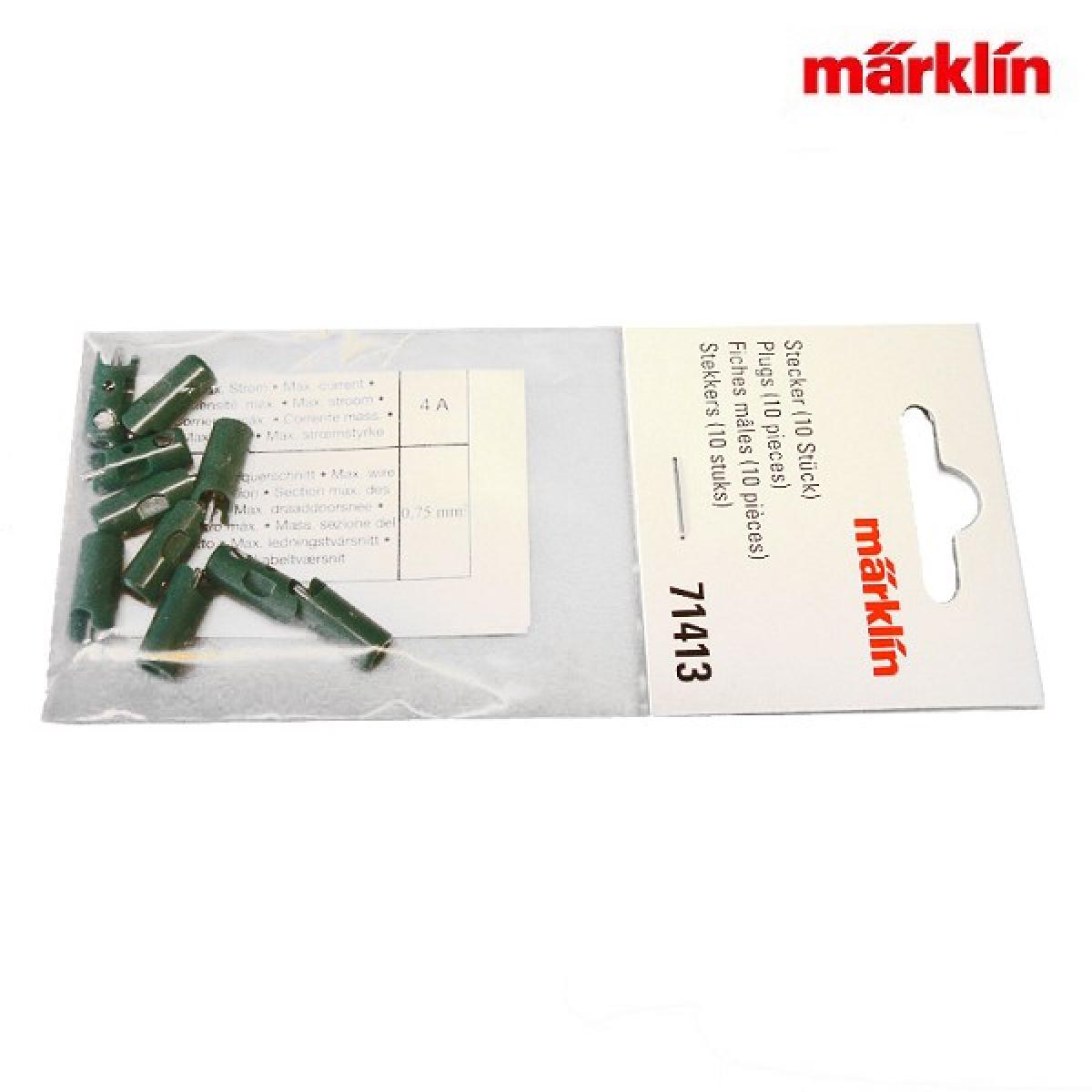Märklin 71413 Stecker grün (10 Stück)